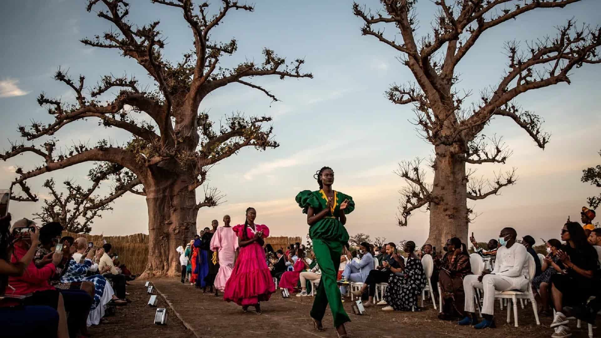 People enjoying outdoor cultural event in Accra and Nairobi, showcasing Africa’s vibrant creative sc.