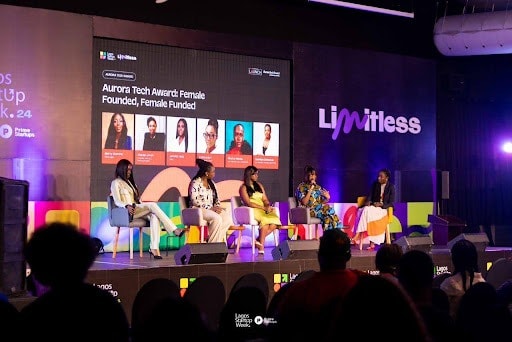 Female founders discuss innovation at Lagos Startup Week event.