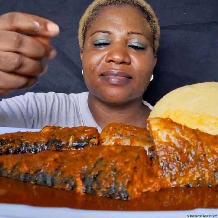 Egusi and Okra Soup with Fufu has Become Popular in International “Mukbang” Circles