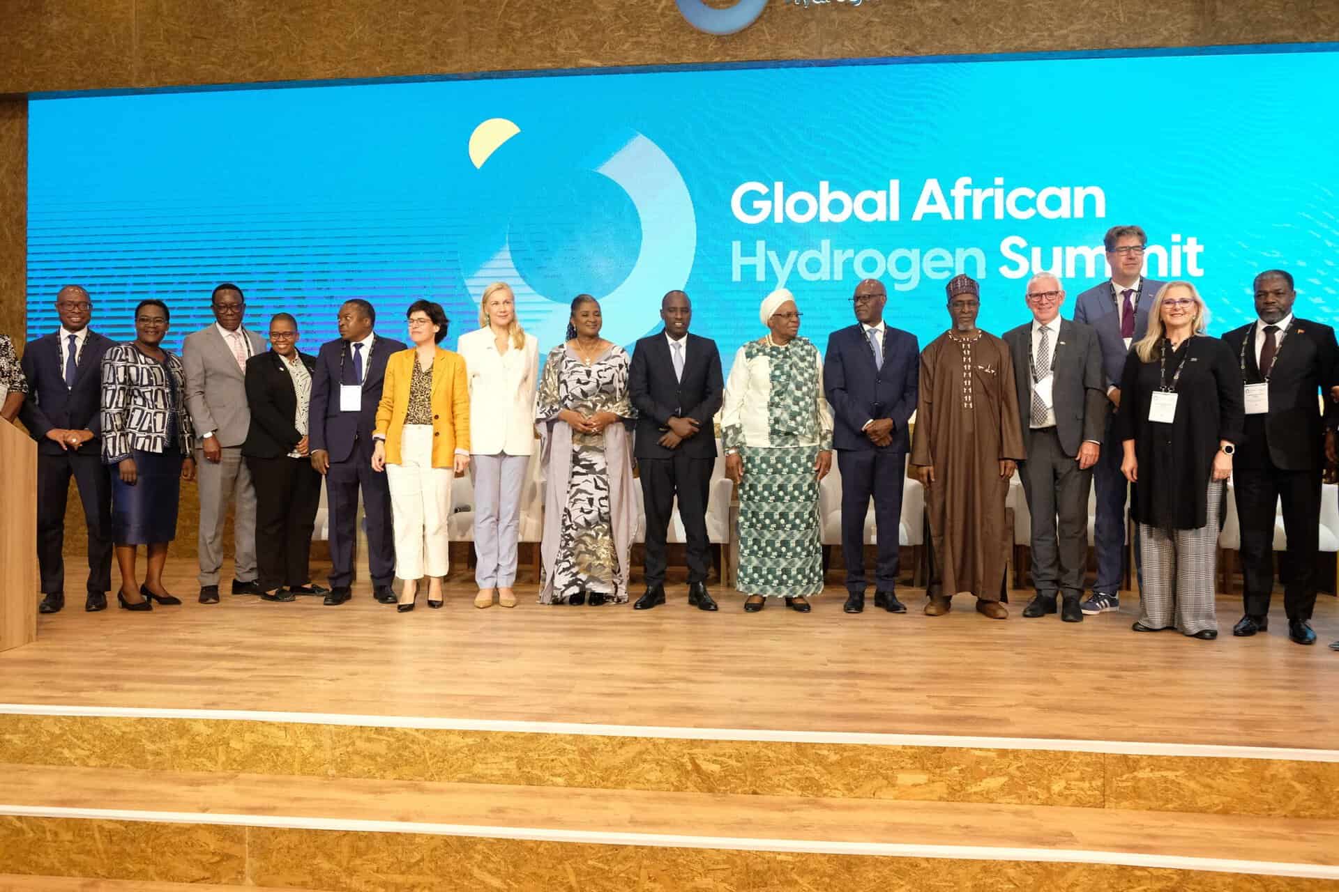 African leaders at the Hydrogen Summit in Namibia promoting green industrialization.