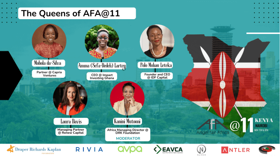 Women investors panel at AfA@11 supporting female entrepreneurship in Africa.