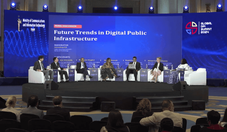 Panel discussion on digital public infrastructure trends in Africa at the Global Digital Summit 2024.