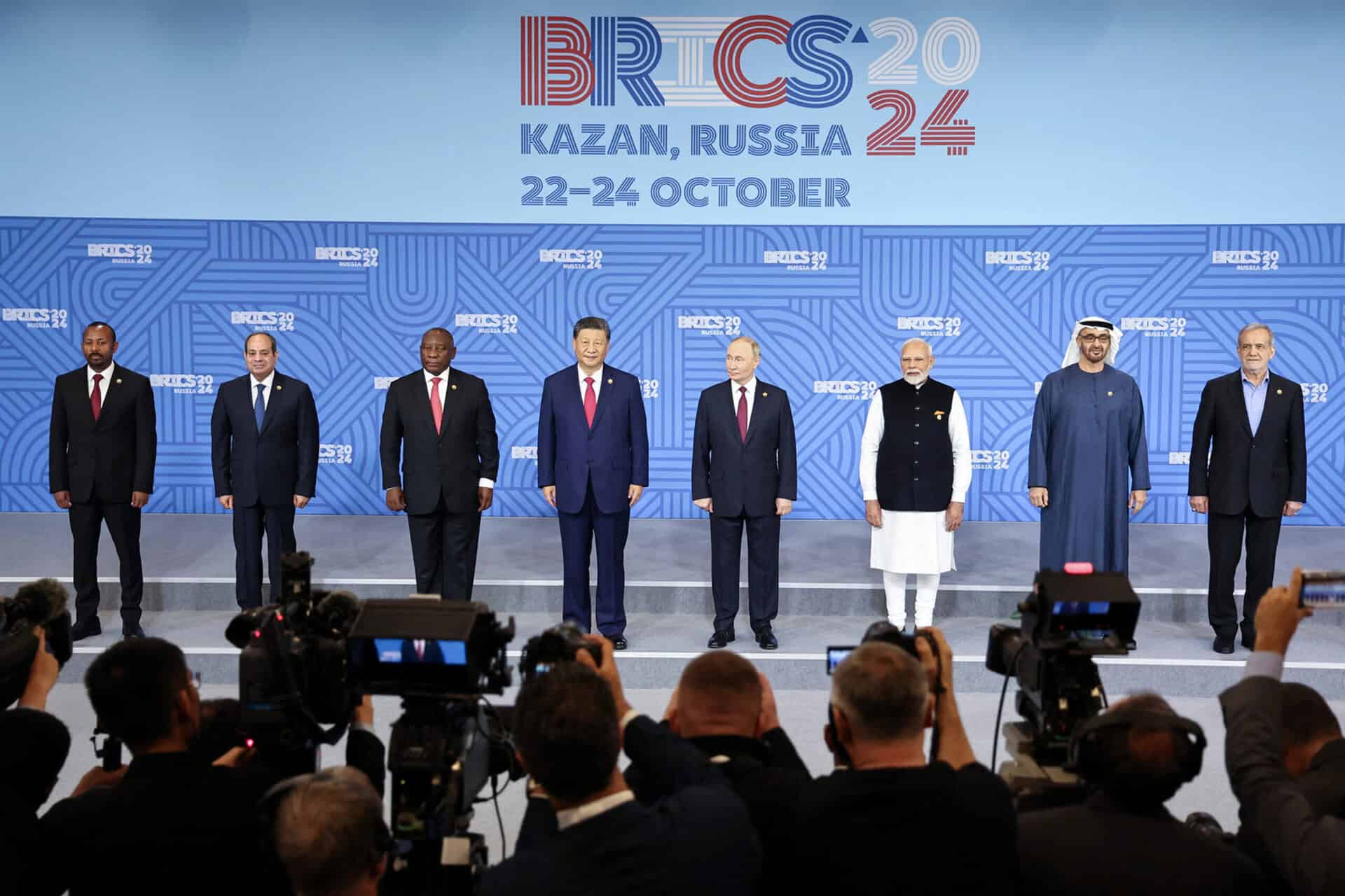 BRICS leaders at Kazan summit discussing expansion plans.
