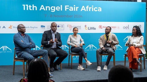 Panel of entrepreneurs at Angel Fair Africa 2024 in Kenya.