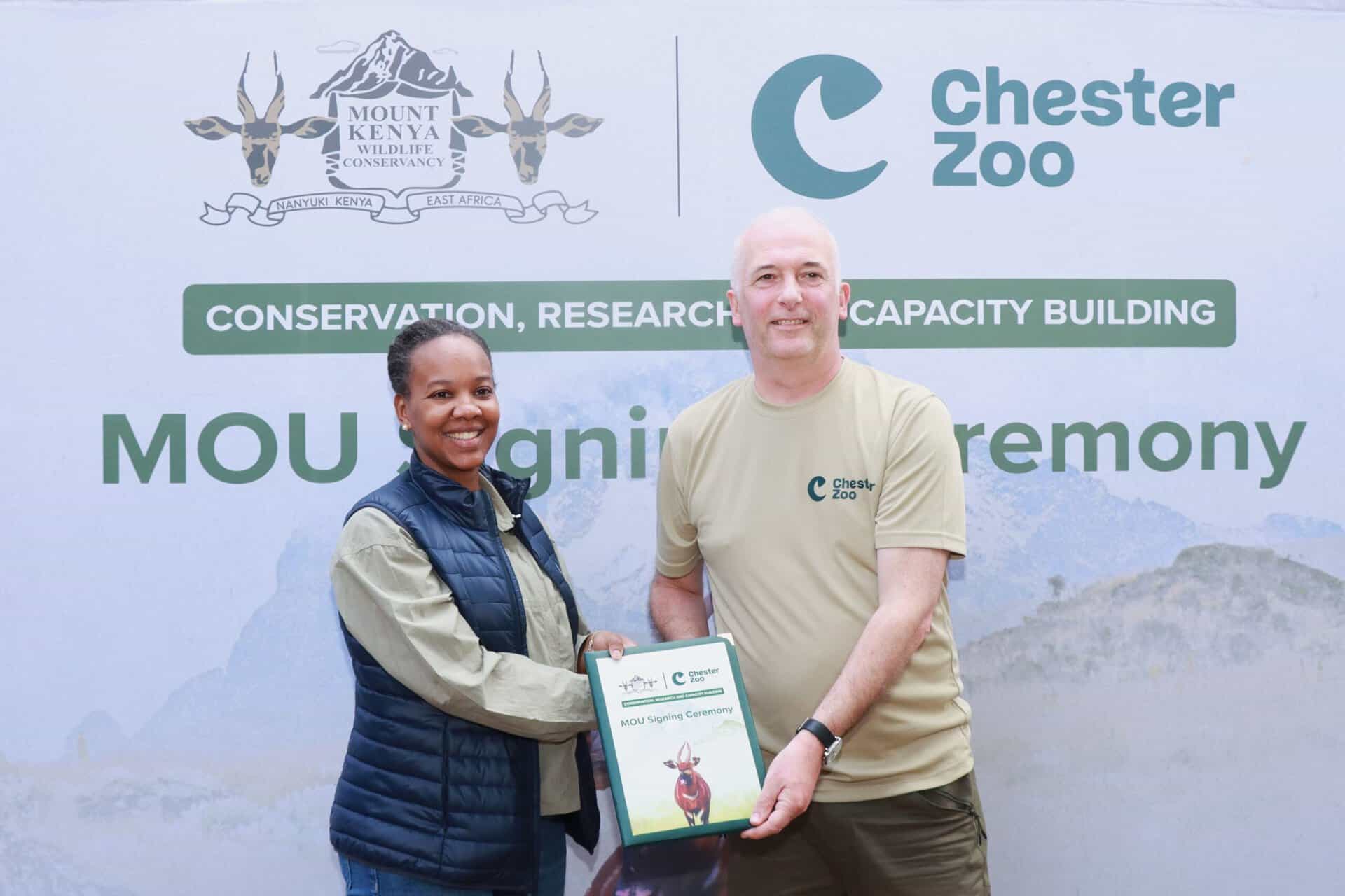 Conservationists from Mount Kenya Wildlife Conservancy and Chester Zoo unite to protect the critical.