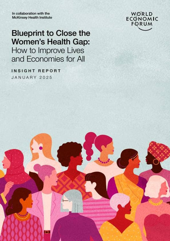 Diverse women discussing health issues at a conference on improving women's health.