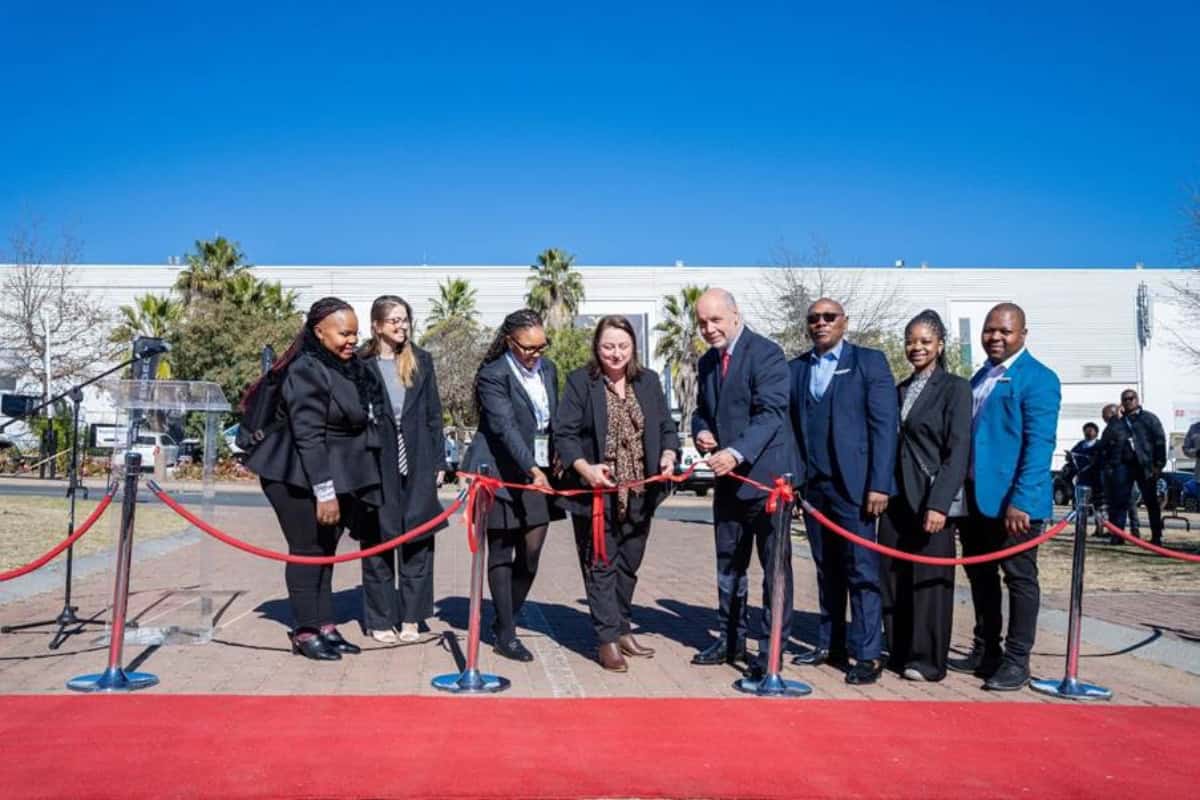 An official ribbon-cutting ceremony at the Big 5 Construct South Africa and Water Expo.