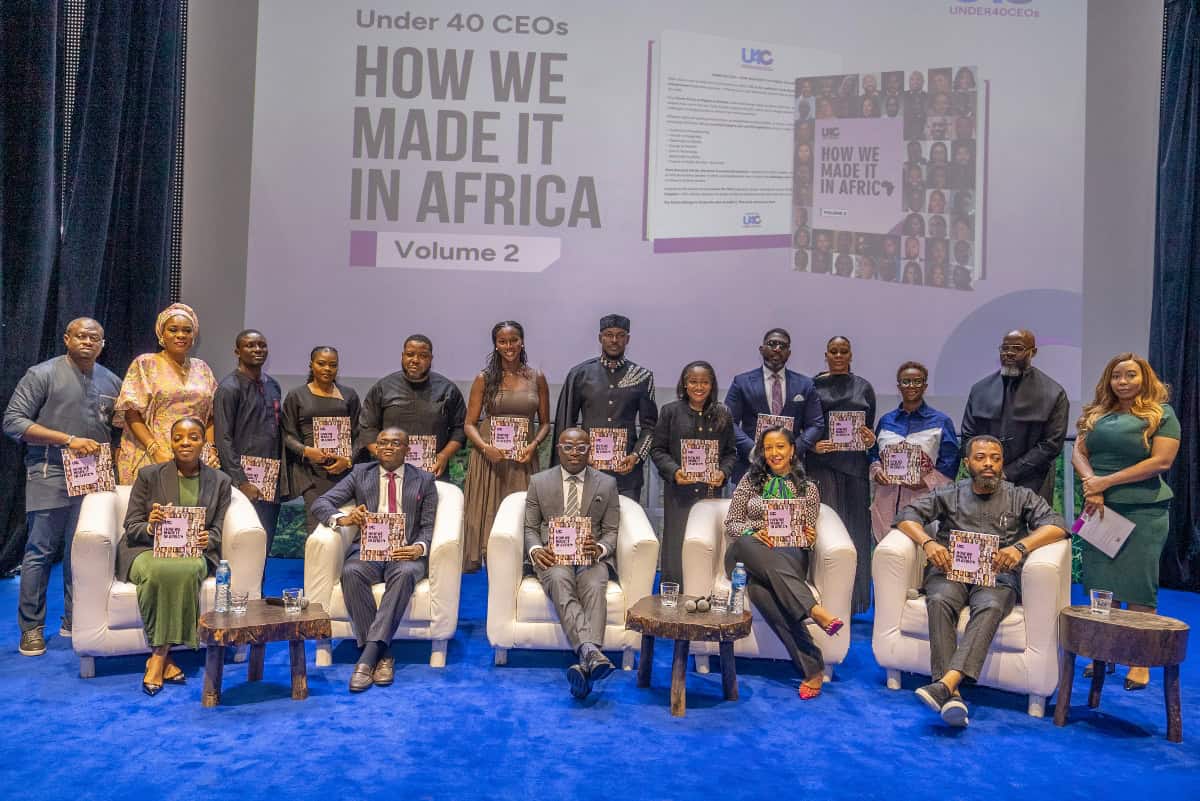 CEOs at Africa event holding "How We Made It In Africa" Volume 2.