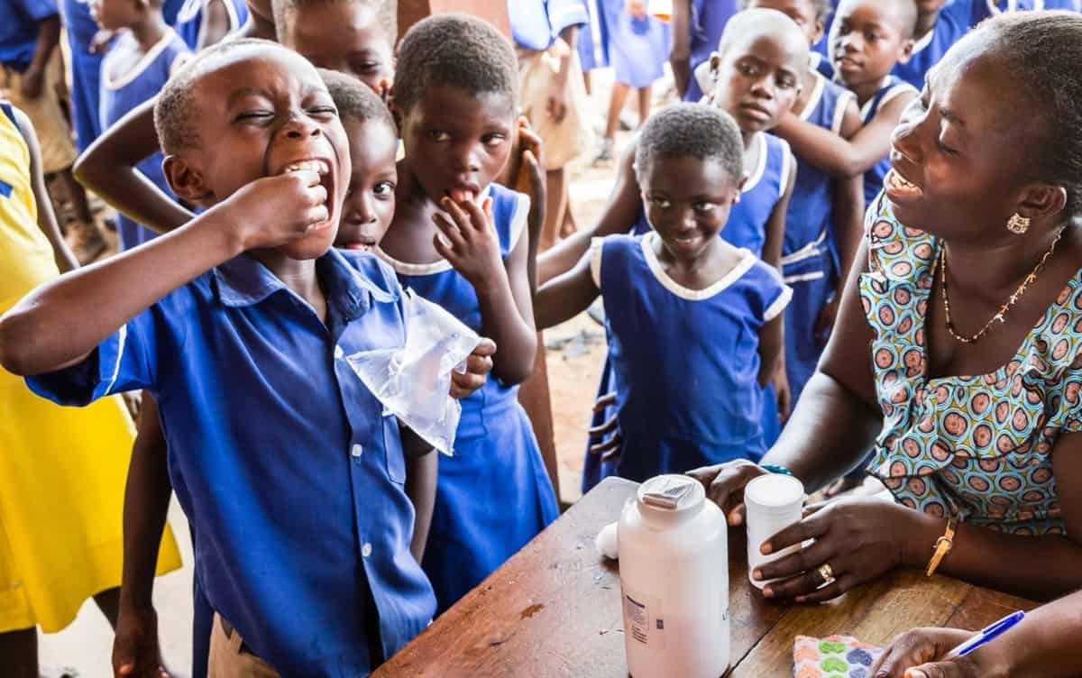Child health awareness in Africa during NTD fight, Kigali Declaration anniversary.