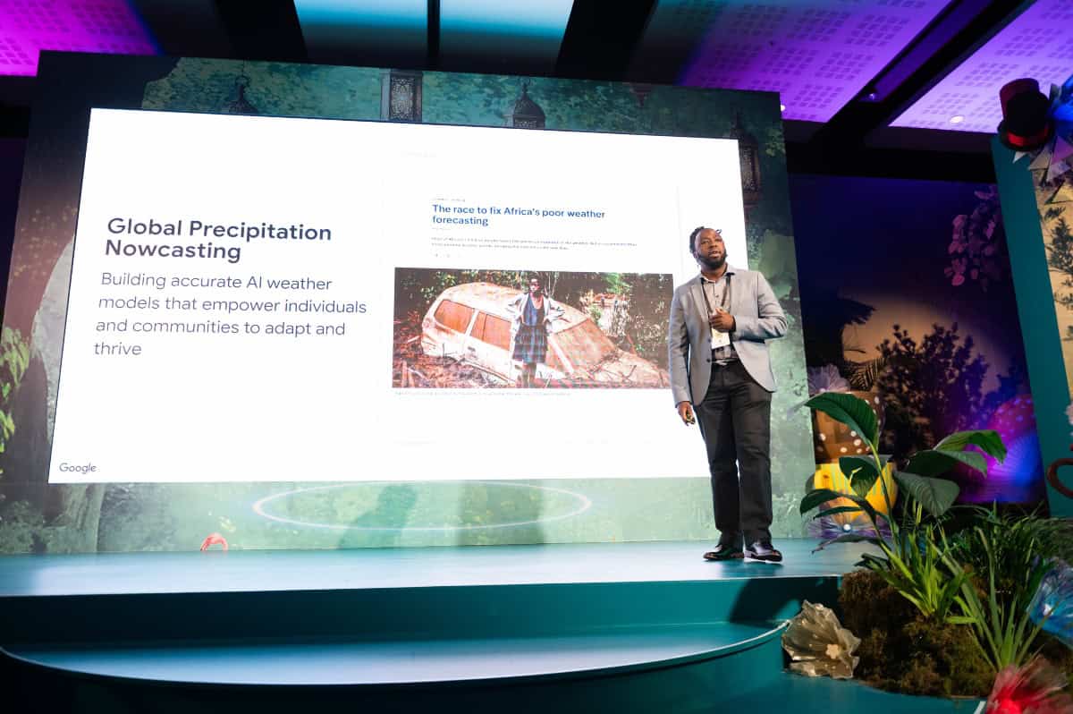 AI in Action event showcasing technology's role in climate and weather forecasting in Africa.