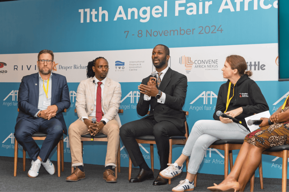 Panel discussion at the 11th Angel Fair Africa event in November 2024.