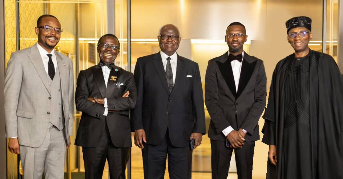 Group of professionals at Nigeria Gala Night celebrating Flutterwave's commitment.