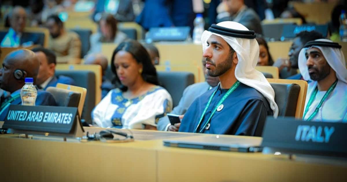 Sheikh Shakbout Bin Nahyan attending the 39th African Union session on regional cooperation.