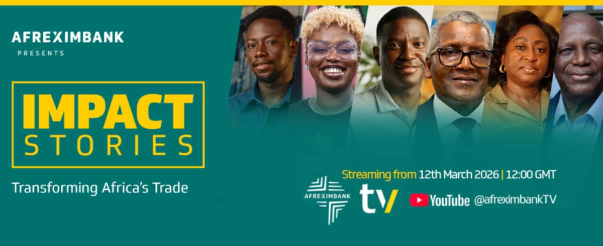 Group of diverse African and international leaders at Impact Stories event.