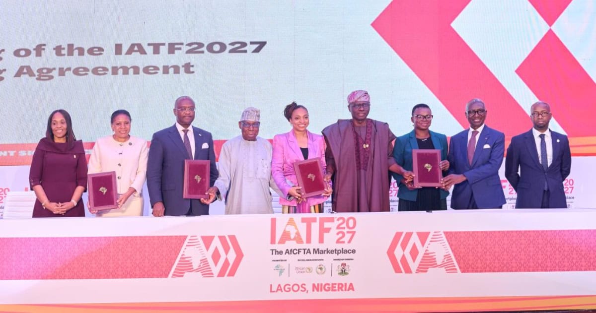 Nigerian officials and partners sign trade agreement at Africa’s biggest marketplace event.