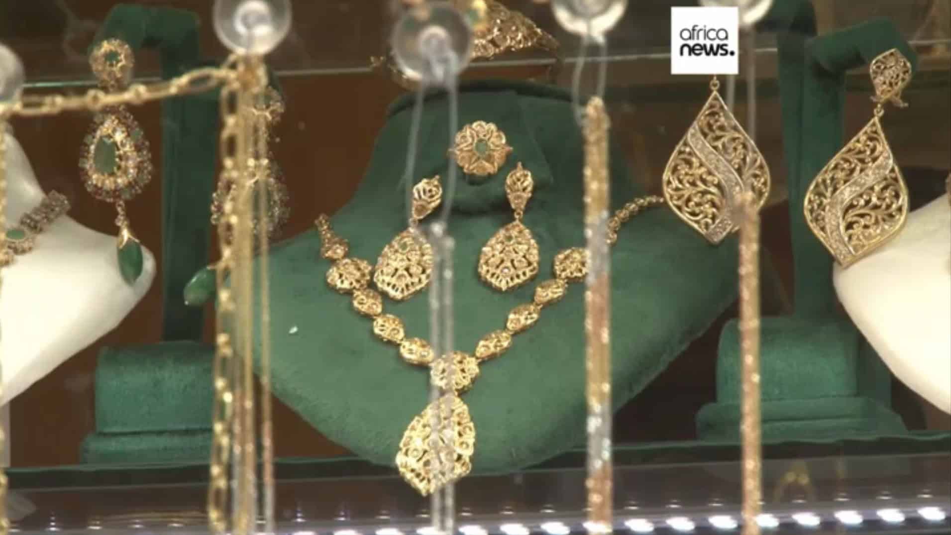 Elegant Moroccan jewelry showcasing women's cultural efforts during Ramadan.