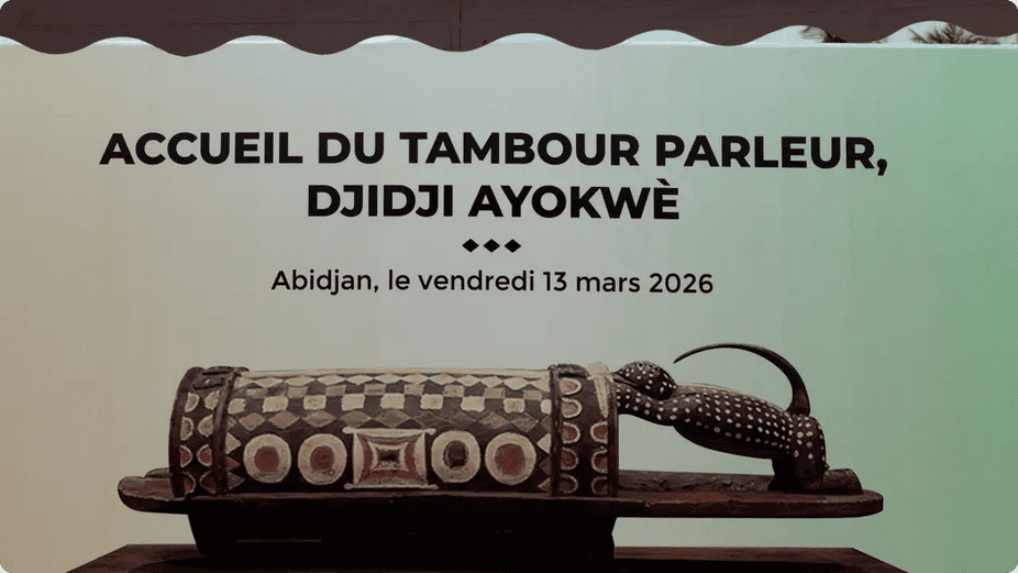 Screenshot 2026 03 13 at 20 10 15 Ivory Coast welcomes 'talking drum' first artifact sent back from France • Global South World