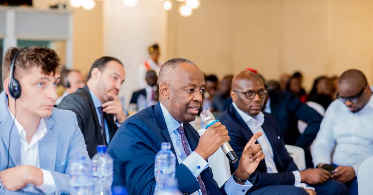 African youth at the DRC Investment Forum 2026 discussing economic growth.