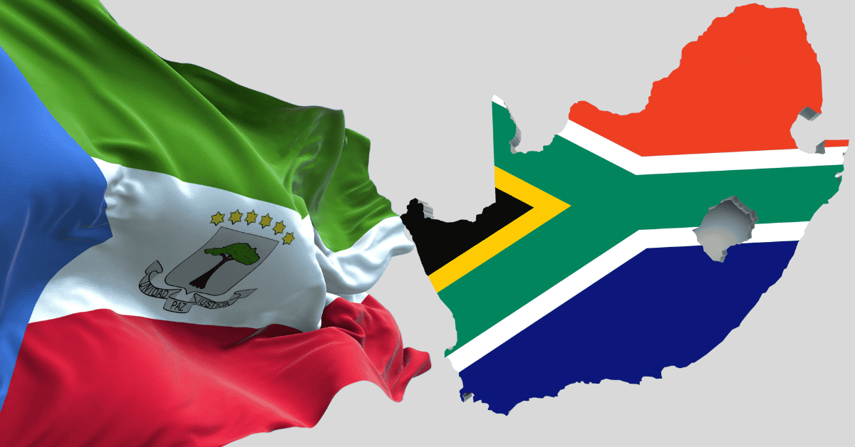 Map of Africa with flag overlay highlighting slow-growing economies in 2026.