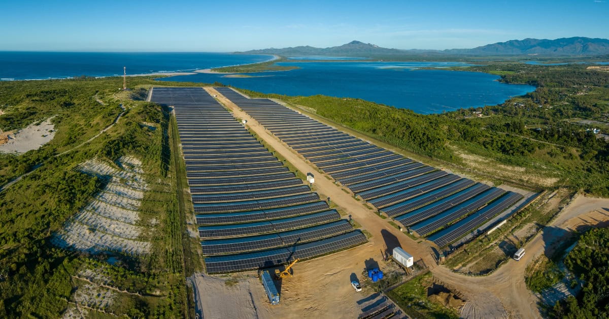 Large solar panel installation in Africa supporting renewable energy projects across Sub-Saharan Afr.