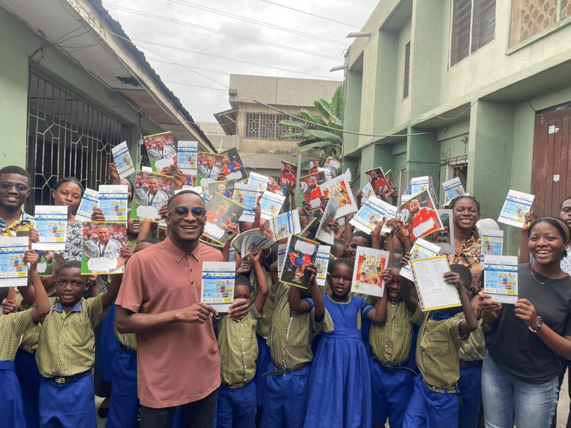 Gabriel Kwaku Agbeshie offers eye care services to children in Ghana, promoting health and education.