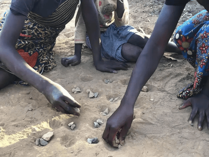 Children affected by lead poisoning in Zambia, highlighting the need for urgent intervention and hea.
