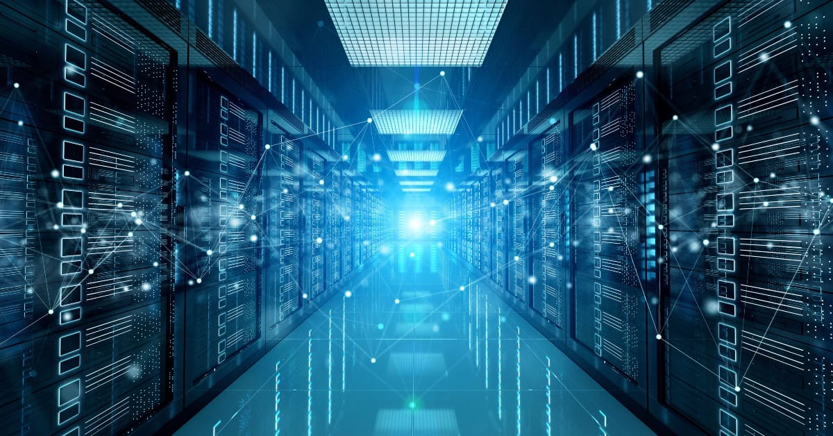 Modern African data center with advanced cooling and power systems.