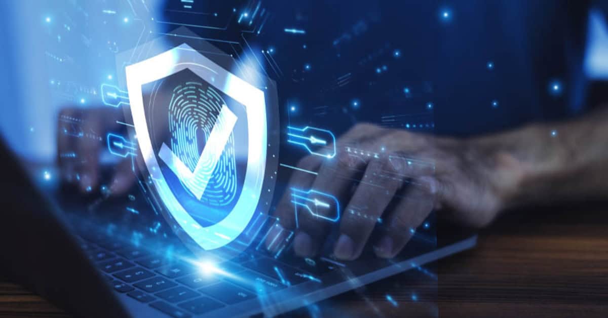 Digital security shield representing cyber governance and enterprise risk management.