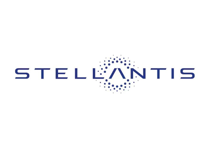 Stellantis automotive company logo on a white background.