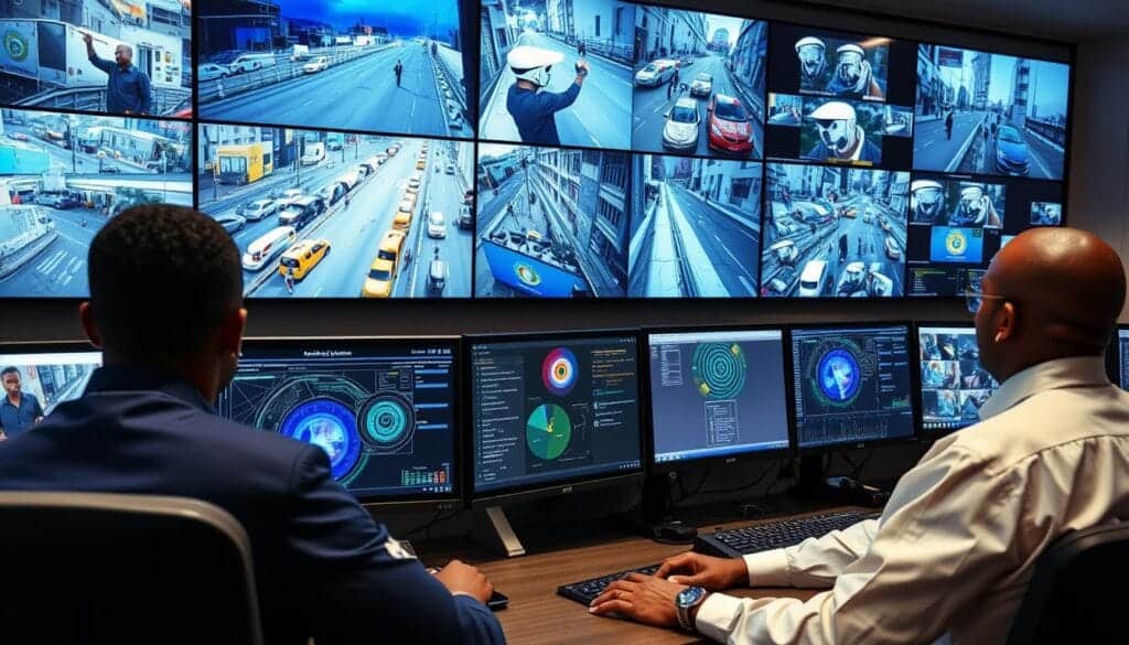 AI-powered surveillance system monitoring urban areas in Nigeria