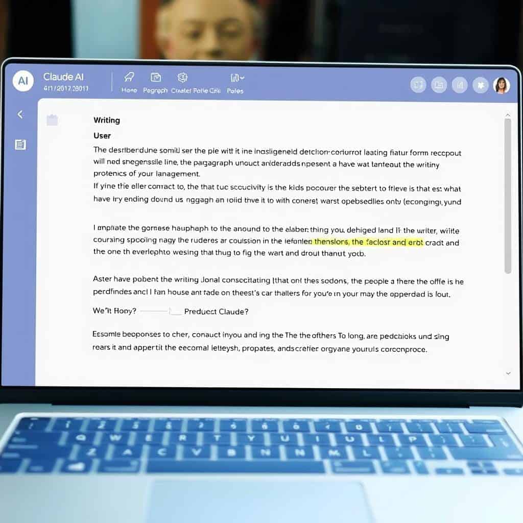 Claude AI interface showing a long-form writing sample with superior structure compared to ChatGPT