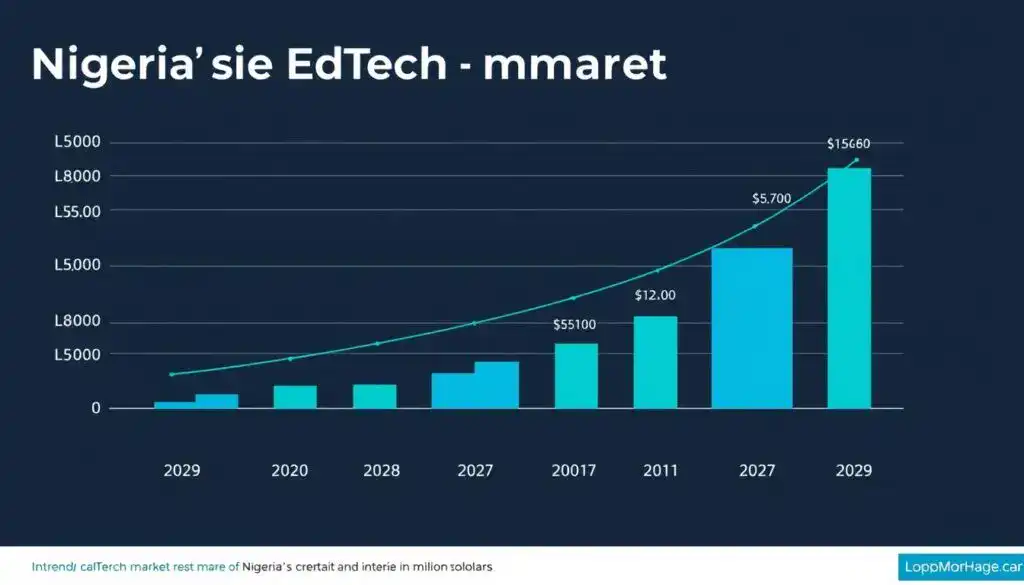 Graph showing growth of AI-Powered EdTech Learning Platform market in Nigeria
