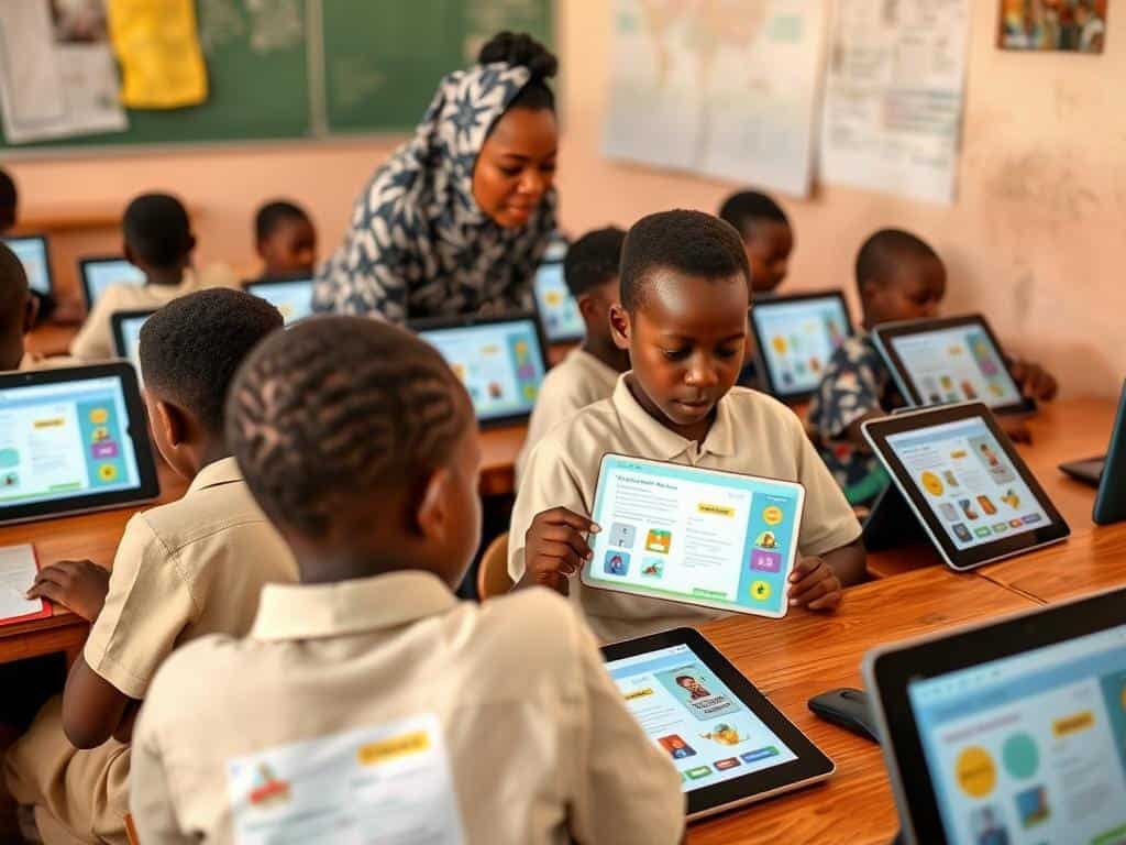 Nigerian students using AI-powered personalized learning platforms