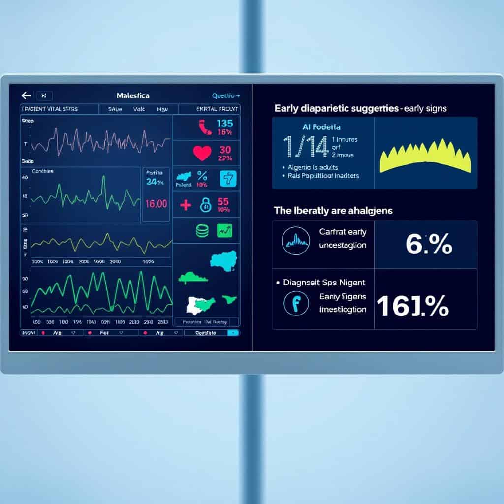 AI diagnostic tool analyzing medical data for early disease detection in Nigeria