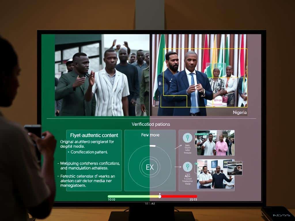 AI system detecting manipulated media content during a Nigerian election campaign