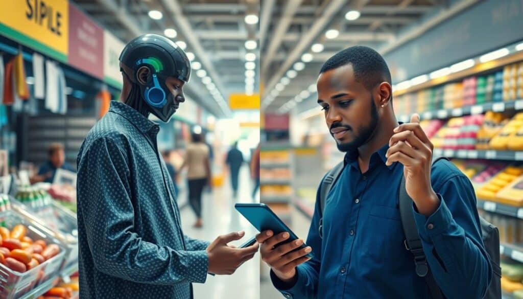 Future vision of AI-integrated shopping experience in Nigerian market