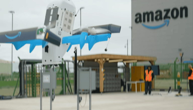 Amazon AI-powered drone deliveries UK