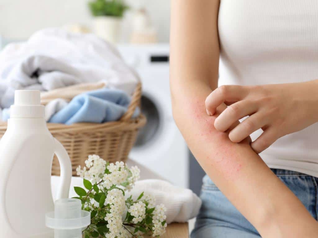 bouton d allergie lessive