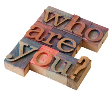 Wood blocks spelling out "Who Are You?"
