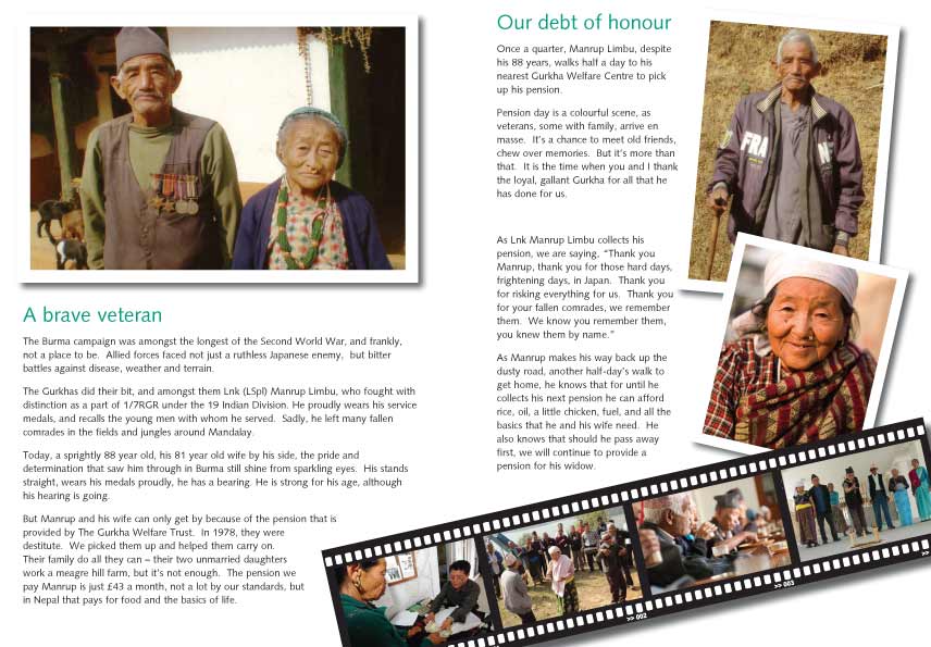 Direct mail four panel leaflet, interior.