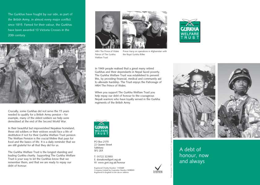 Trifold appeal brochure, exterior.