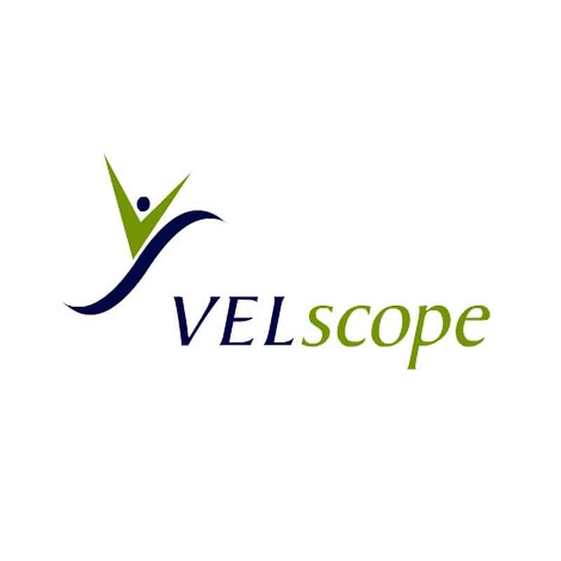 Logo for VELscope, dental equipment company.