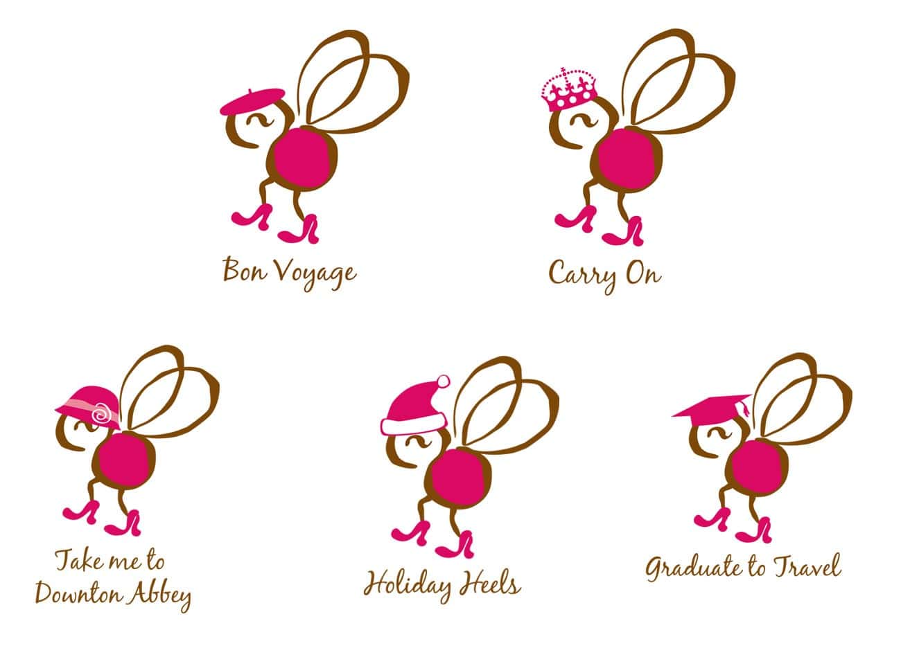 Shoes on the Fly - customized "fly" illustrations for different promotions