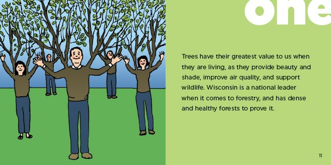 Wisconsin's healthy forests.
