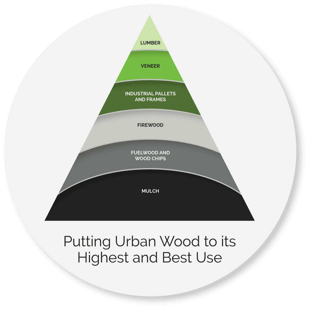 Infographic illustration the Usage Pyramid.