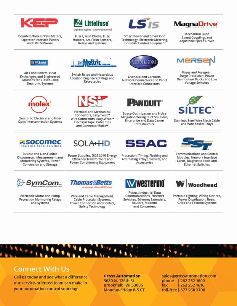 Flyer promoting product line, side two.