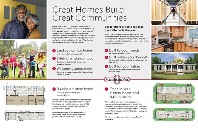 Home Source one, brochure interior