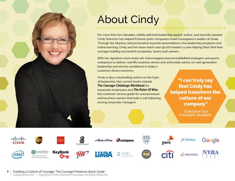 Cindy Solomon sales page.