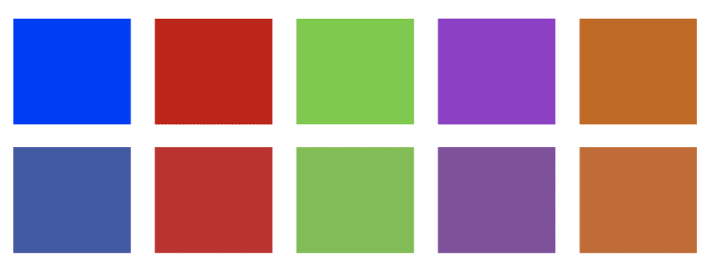 Color matching across mediums.