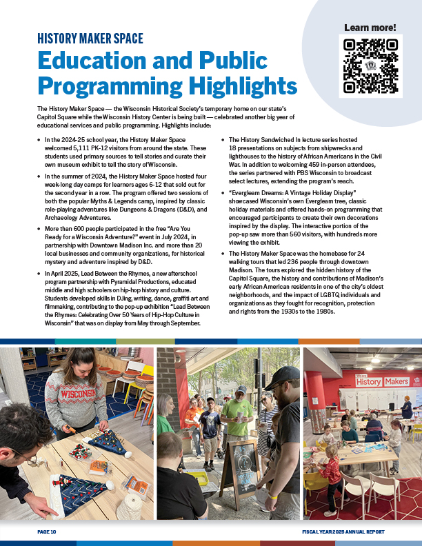 Page 10 - History Maker Space.